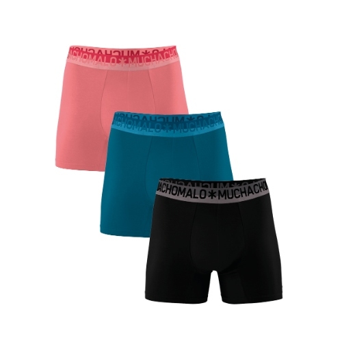 Muchachomalo Solid  noir boxer en coton