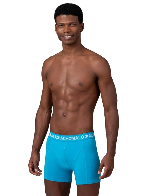 Muchachomalo Solid  bleu/rose boxer