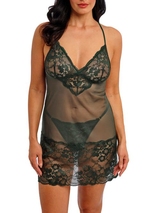 Wacoal Lingerie Natsuki Lace vert nuisette