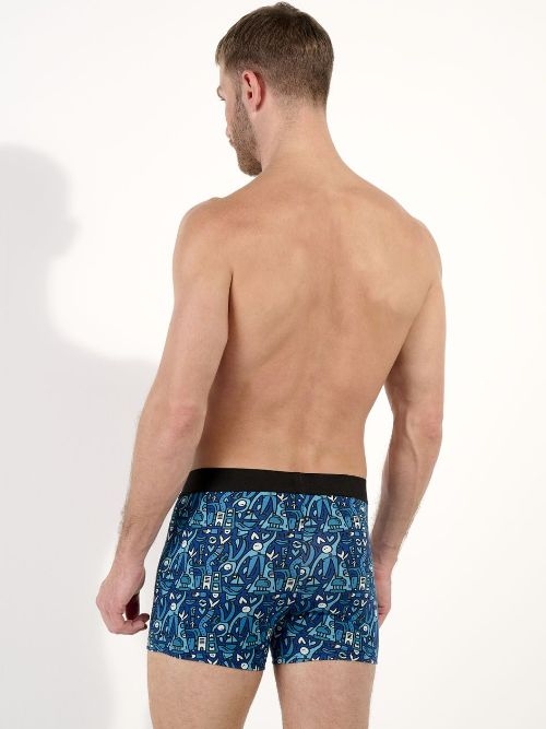 HOM Voyages bleu boxer