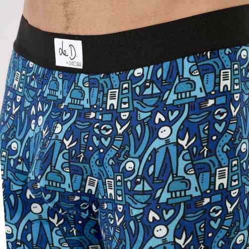 HOM Voyages bleu boxer