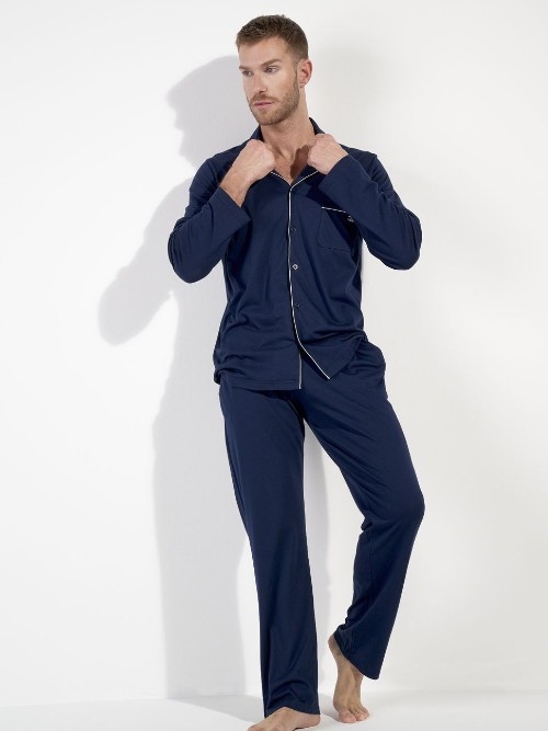 HOM Rafael bleu marine pyjama