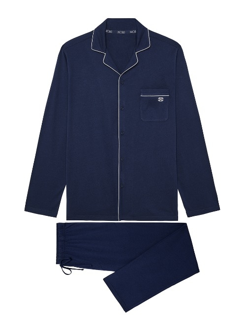 HOM Rafael bleu marine pyjama