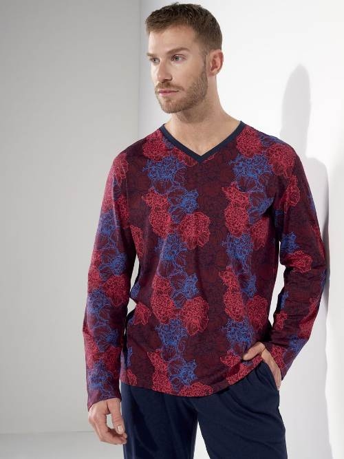 HOM Bouquet bordeaux pyjama