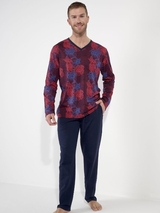HOM Bouquet bordeaux pyjama