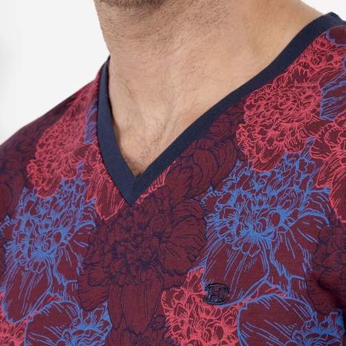 HOM Bouquet bordeaux pyjama