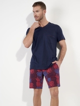 HOM Bouquet bordeaux pyjama