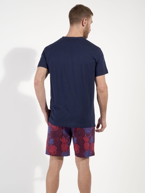 HOM Bouquet bordeaux pyjama