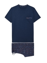 HOM Broceliande bleu marine pyjama