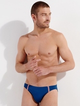 HOM Swimwear Nautical Cup bleu marine slip de bain