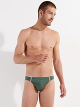HOM Swimwear Nautical Cup kaki slip de bain