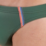 HOM Swimwear Nautical Cup kaki slip de bain