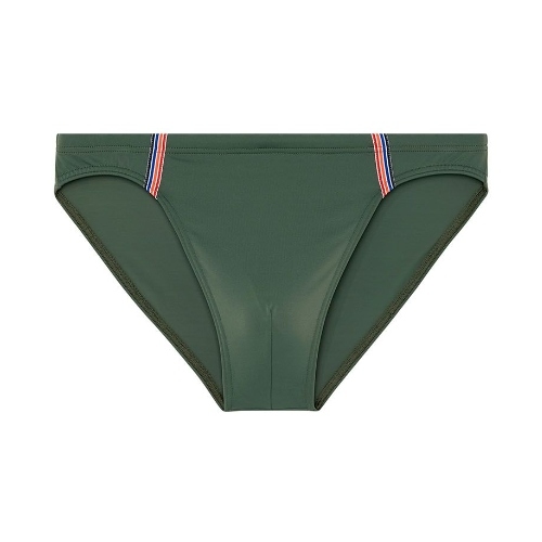HOM Swimwear Nautical Cup kaki slip de bain