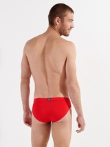 HOM Swimwear Nautical Cup rouge slip de bain