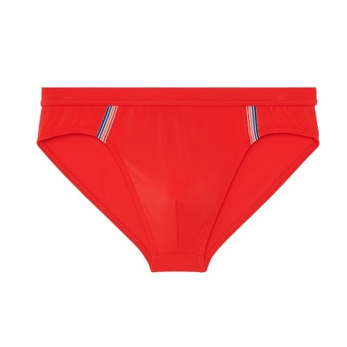 HOM Swimwear Nautical Cup rouge slip de bain