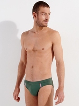 HOM Swimwear Nautical Cup kaki slip de bain