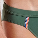 HOM Swimwear Nautical Cup kaki slip de bain