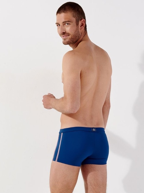 HOM Swimwear Nautical Cup bleu marine boxeur nageur