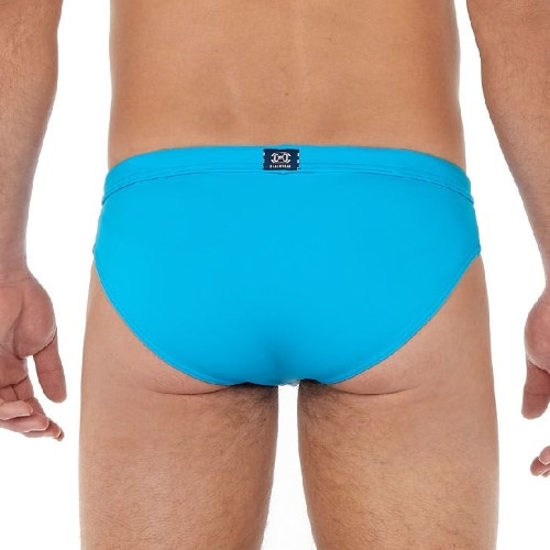 HOM Swimwear Sea Life turquoise slip de bain