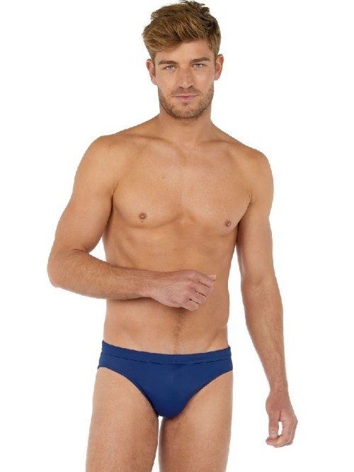 HOM Swimwear Sea Life bleu marine slip de bain