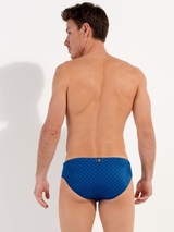 HOM Swimwear Hendaye bleu slip de bain