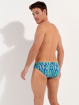 HOM Swimwear Marbella bleu slip de bain
