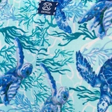 HOM Swimwear Tartane bleu boxeur nageur