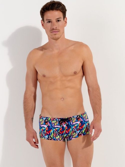 HOM Swimwear Idylle multicolore boxeur nageur