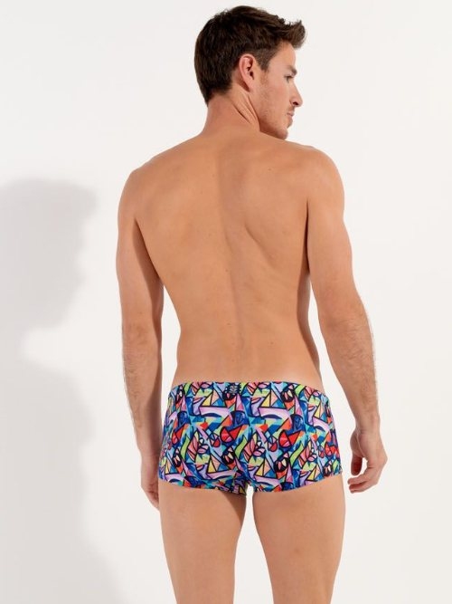 HOM Swimwear Idylle multicolore boxeur nageur
