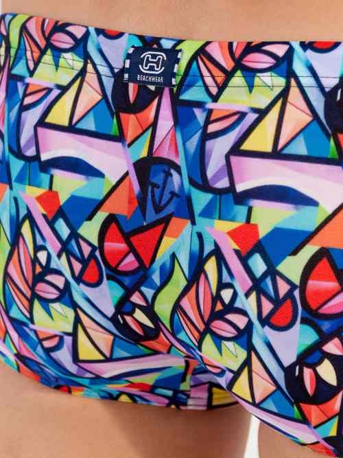 HOM Swimwear Idylle multicolore boxeur nageur