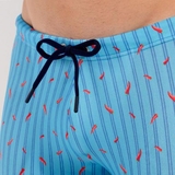 HOM Swimwear Espelette turquoise boxeur nageur