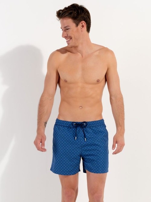 HOM Swimwear Hendaye bleu maillot de bain pour homme