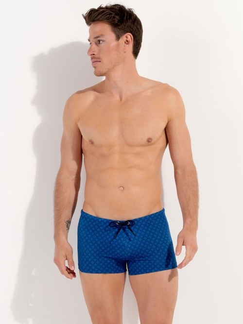 HOM Swimwear Hendaye bleu boxeur nageur