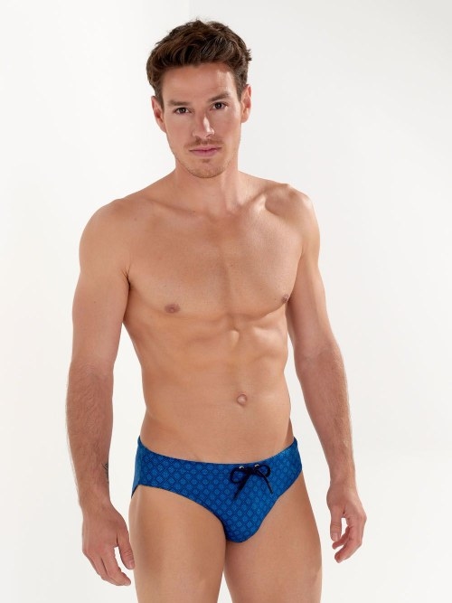 HOM Swimwear Hendaye bleu slip de bain