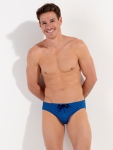 HOM Swimwear Hendaye bleu slip de bain