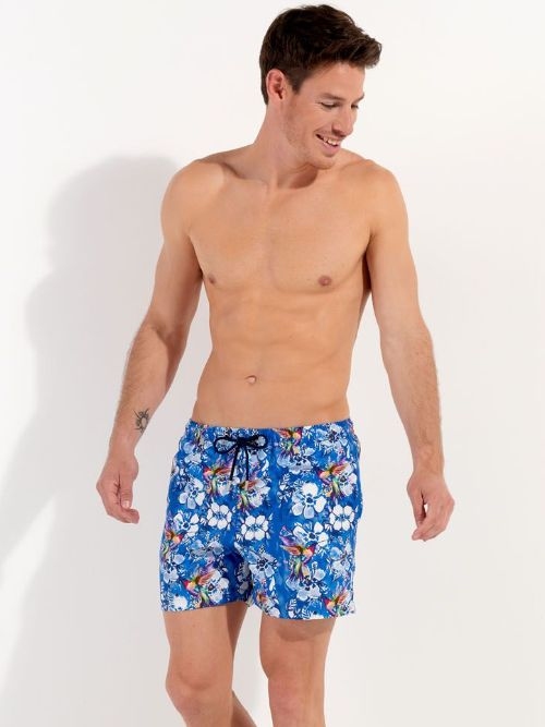 HOM Swimwear Colibris bleu maillot de bain pour homme