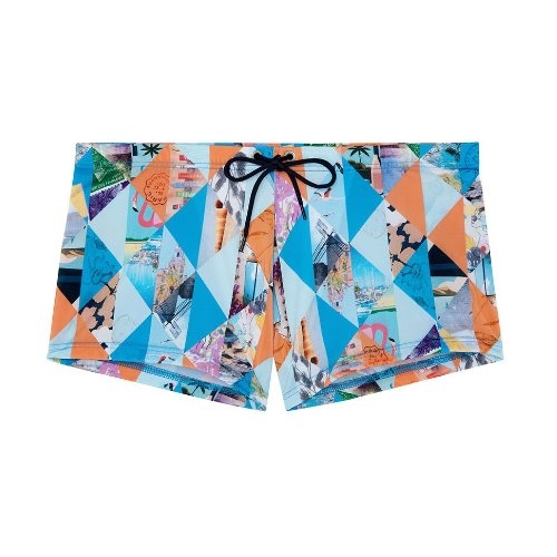 HOM Swimwear Port Cros bleu boxeur nageur
