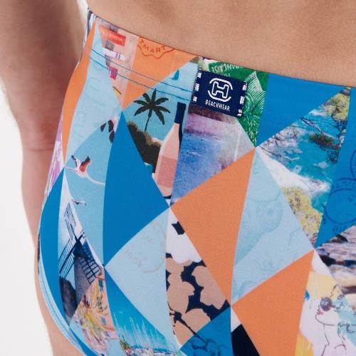 HOM Swimwear Port Cros bleu slip de bain