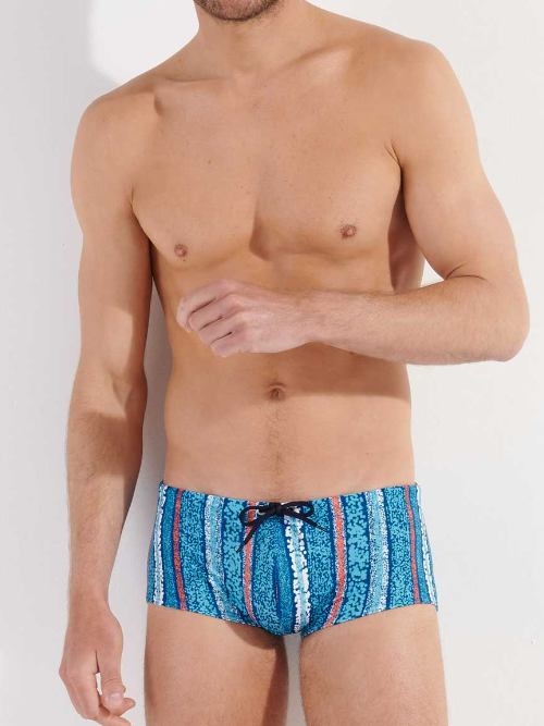 HOM Swimwear Harrisson turquoise boxeur nageur