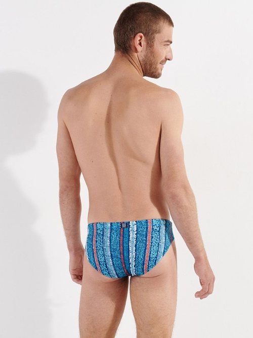 HOM Swimwear Harrisson turquoise slip de bain