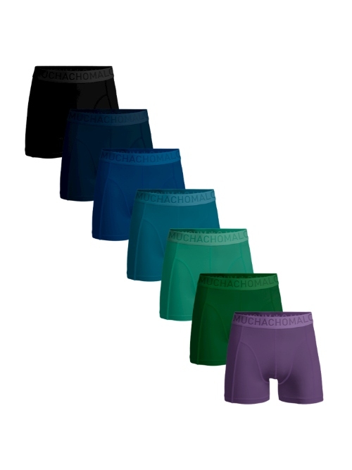 Muchachomalo Solid  noir boxer en coton