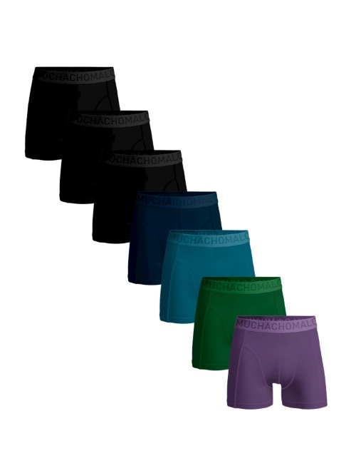 Muchachomalo Solid  noir boxer en coton