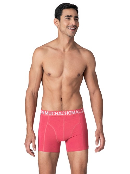 Muchachomalo Solid  noir boxer en coton