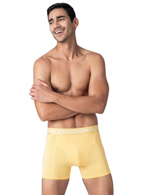 Muchachomalo Solid  noir boxer en coton