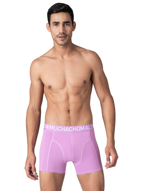 Muchachomalo Solid  noir boxer en coton