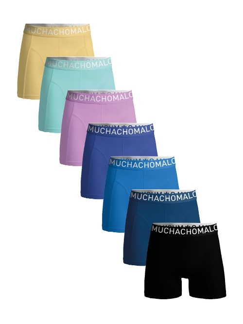 Muchachomalo Solid  noir boxer en coton