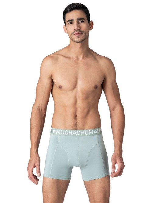 Muchachomalo Solid  noir boxer en coton