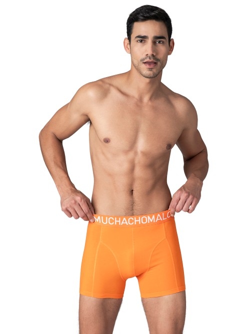 Muchachomalo Solid  noir boxer en coton