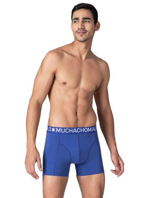 Muchachomalo Solid  noir boxer en coton