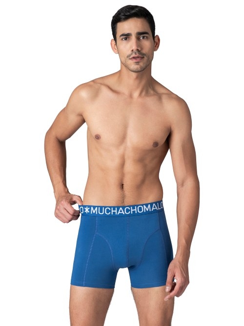 Muchachomalo Solid  noir boxer en coton